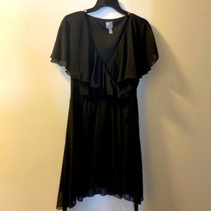 ASOS ruffled faux wrap mini dress